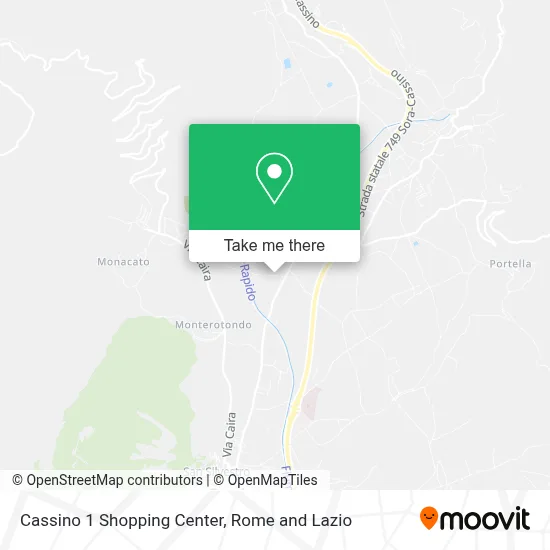 Cassino 1 Shopping Center map