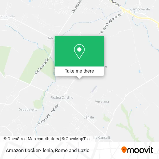 Amazon Locker-Ilenia map