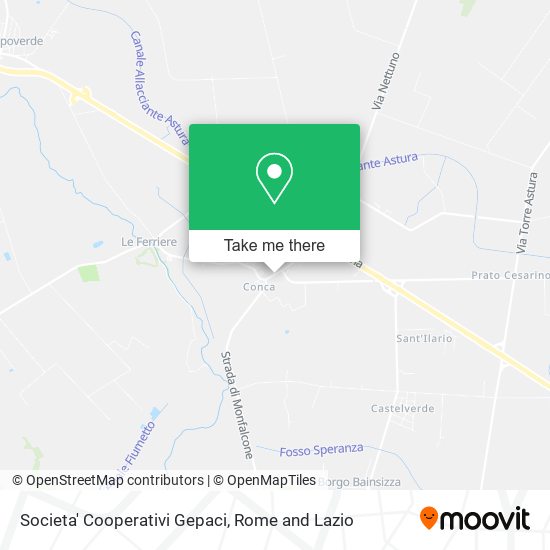 Societa' Cooperativi Gepaci map