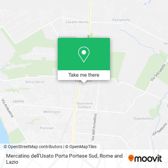 Mercatino dell'Usato Porta Portese Sud map