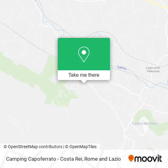 Capoferrato Camping - Costa Rei map