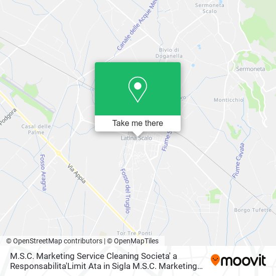 M.S.C. Marketing Service Cleaning Societa' a Responsabilita'Limit Ata in Sigla M.S.C. Marketing Ser map