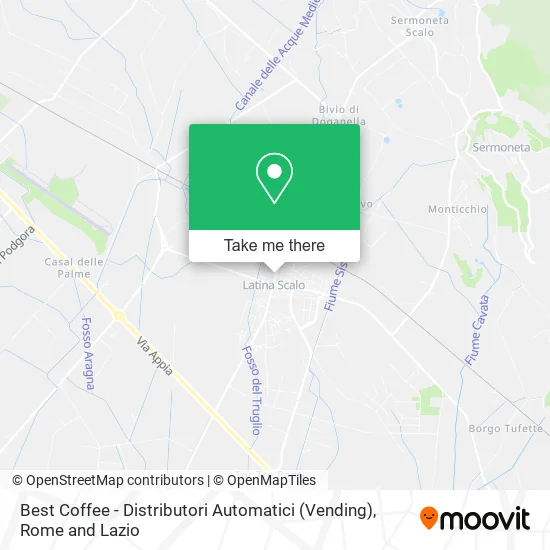 Best Coffee - Automatic Distributors map