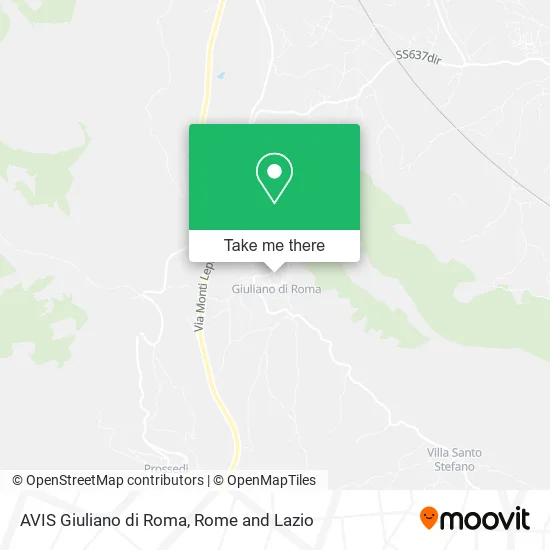 AVIS Giuliano di Roma map