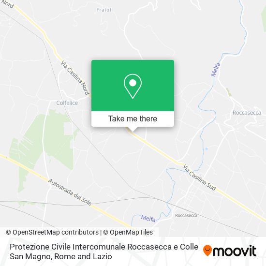 Protezione Civile Intercomunale Roccasecca e Colle San Magno map