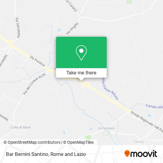 Bar Bernini Santino map