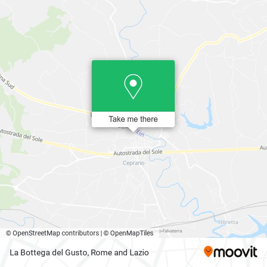 La Bottega del Gusto map