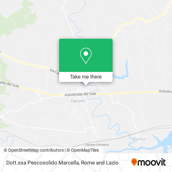 Dott.ssa Pescosolido Marcella map