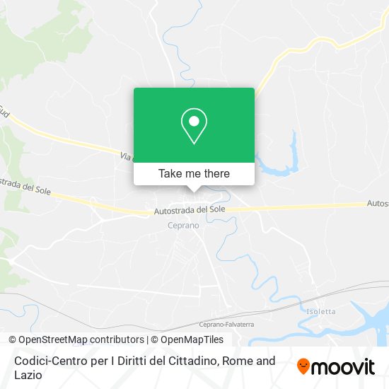 Codici-Centro per I Diritti del Cittadino map