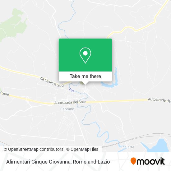 Alimentari Cinque Giovanna map