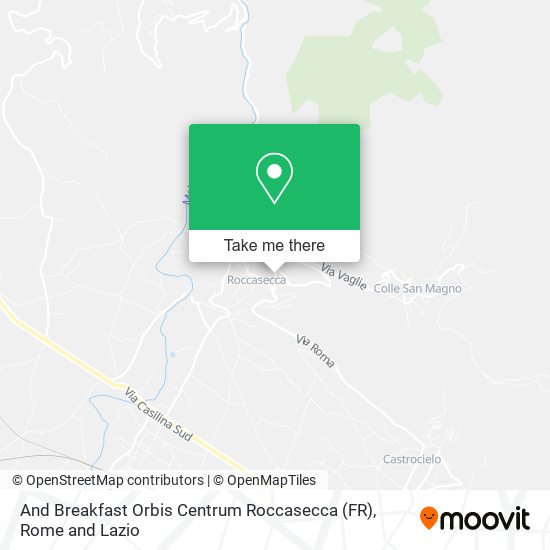 And Breakfast Orbis Centrum Roccasecca (FR) map