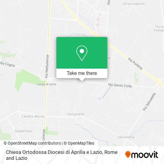 Chiesa Ortodossa Diocesi di Aprilia e Lazio map