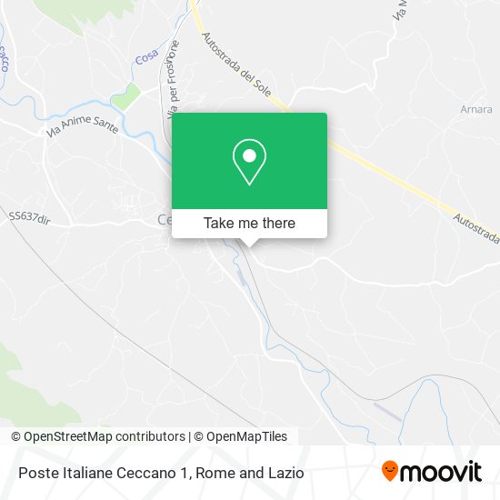 Poste Italiane Ceccano 1 map