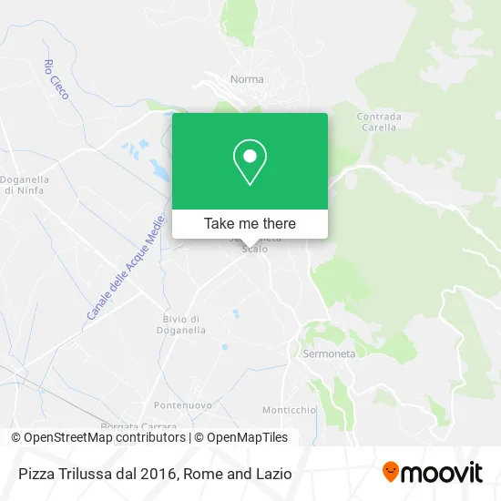 Pizza Trilussa since 2016 map