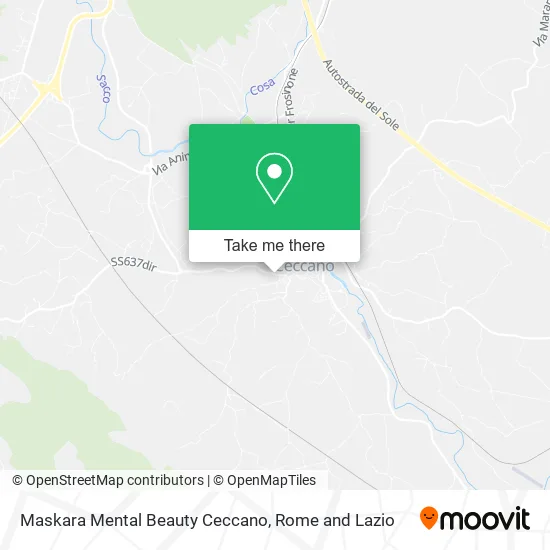 Maskara Mental Beauty Ceccano map