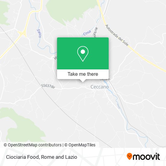 Ciociaria Food map