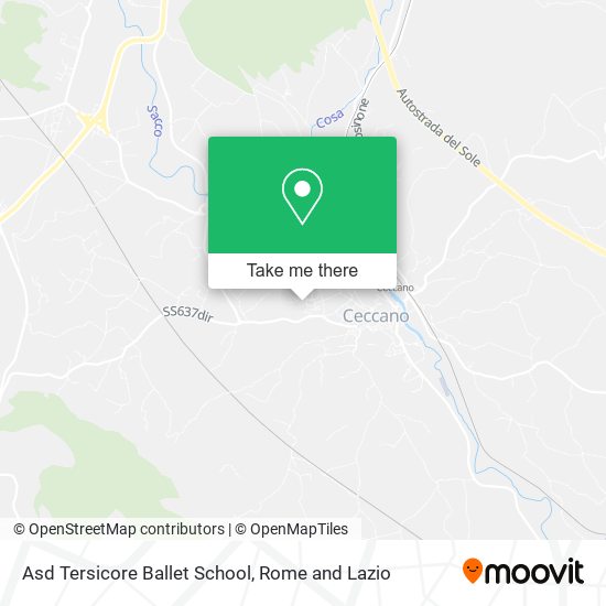 Asd Tersicore Ballet School map