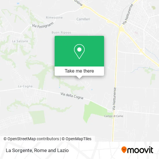 La Sorgente map