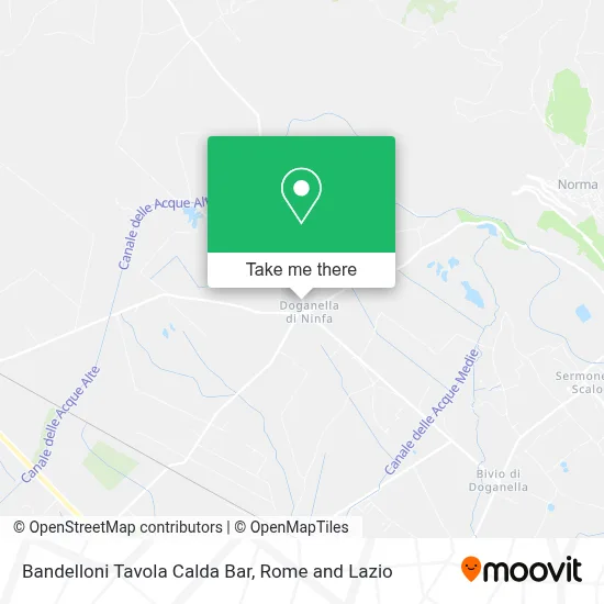 Bandelloni Tavola Calda Bar map