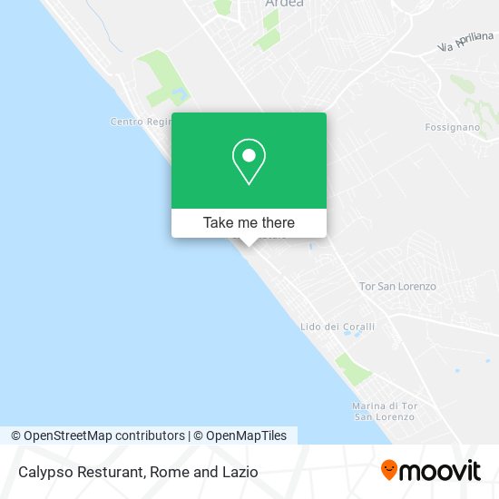 Calypso Resturant map