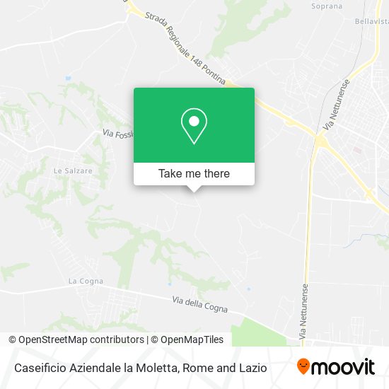 Caseificio Aziendale la Moletta map
