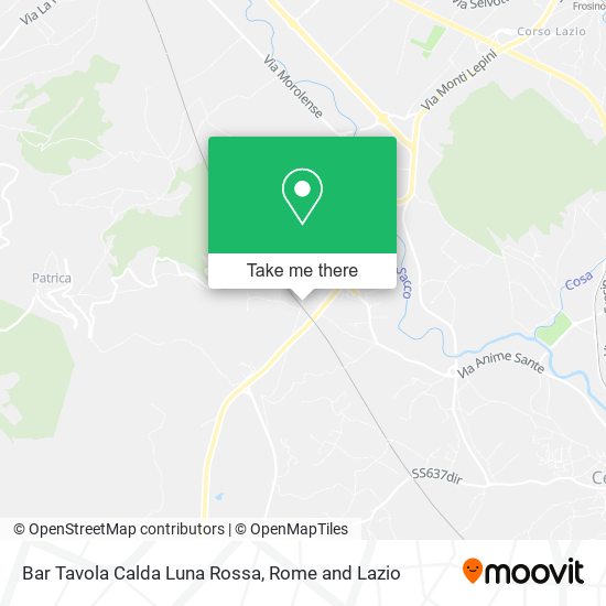 Bar Tavola Calda Luna Rossa map