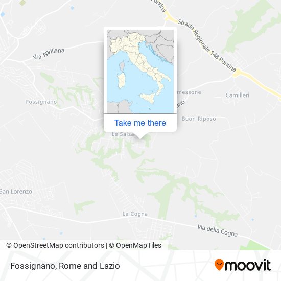 Fossignano map