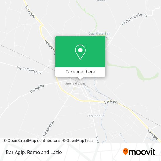 Bar Agip map