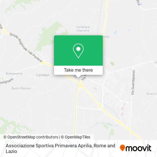 Associazione Sportiva Primavera Aprilia map