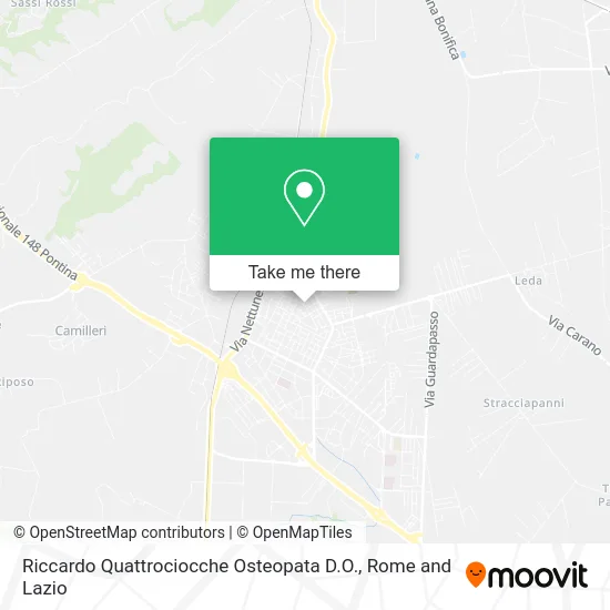 Riccardo Quattrociocche Osteopath D.O. map
