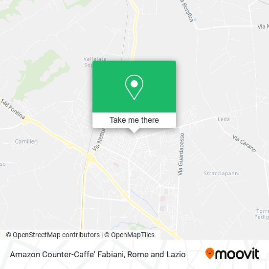 Amazon Counter-Caffe' Fabiani map