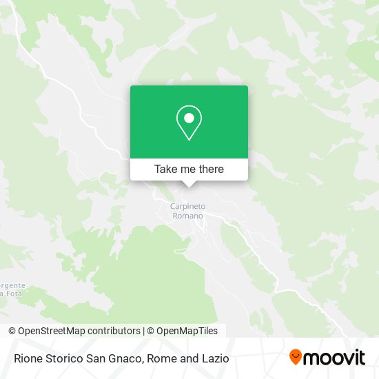 Rione Storico San Gnaco map
