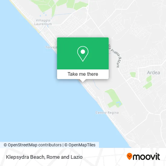 Klepsydra Beach map