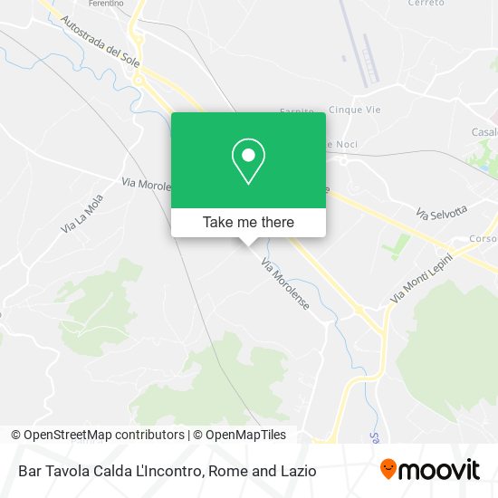 Bar Tavola Calda L'Incontro map