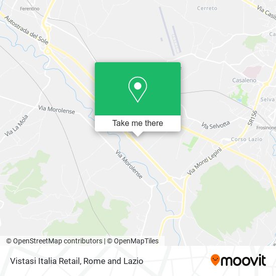 Vistasi Italia Retail map