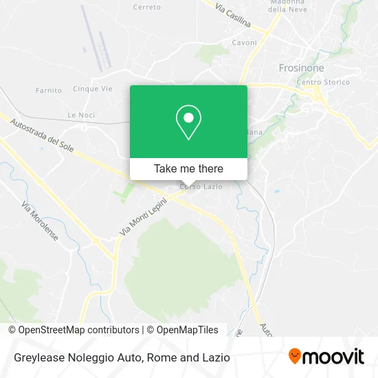 Greylease Car Rental map