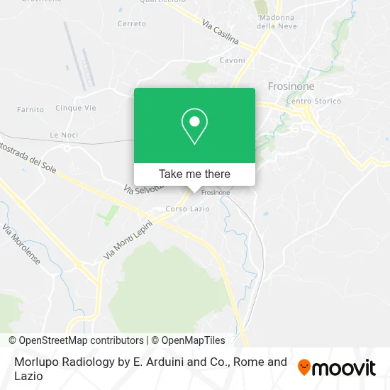 Morlupo Radiology by E. Arduini and Co. map