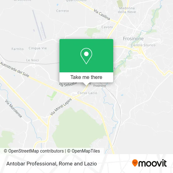 Antobar Professional map