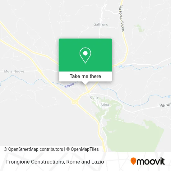 Frongione Constructions map