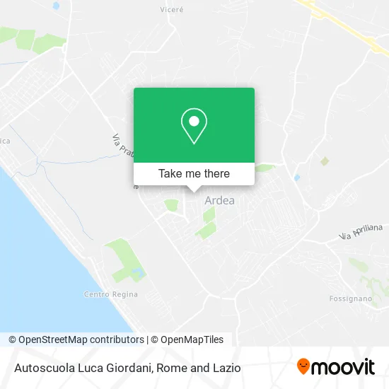 Luca Giordani Driving School map