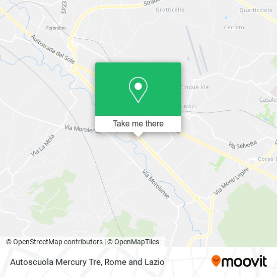 Autoscuola Mercury Tre map