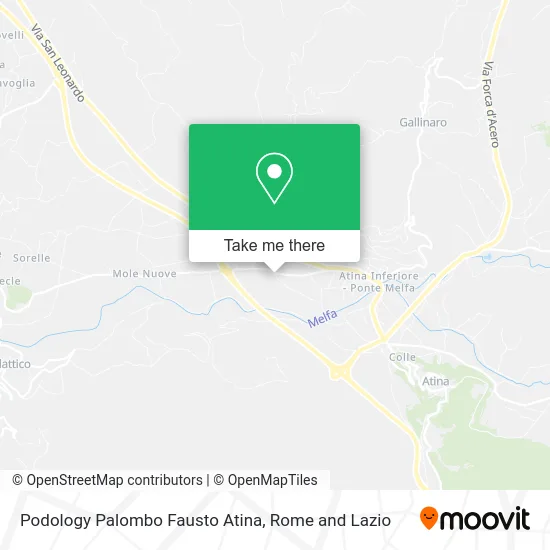 Podology Palombo Fausto Atina map
