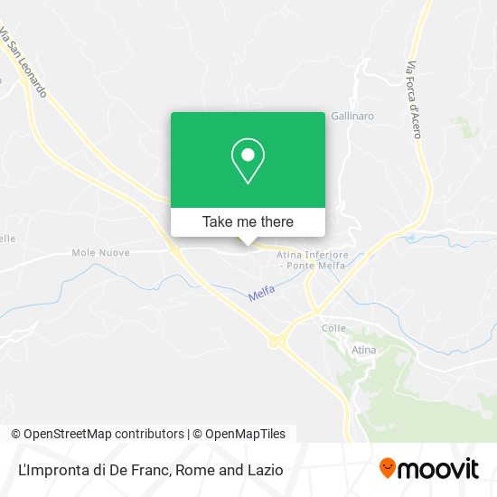 L'Impronta di De Franc map
