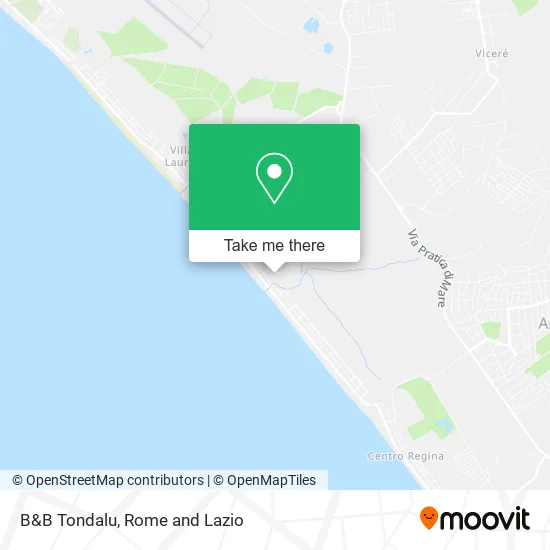 Tondalu Bed and Breakfast map