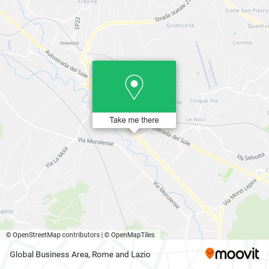Global Business Area map