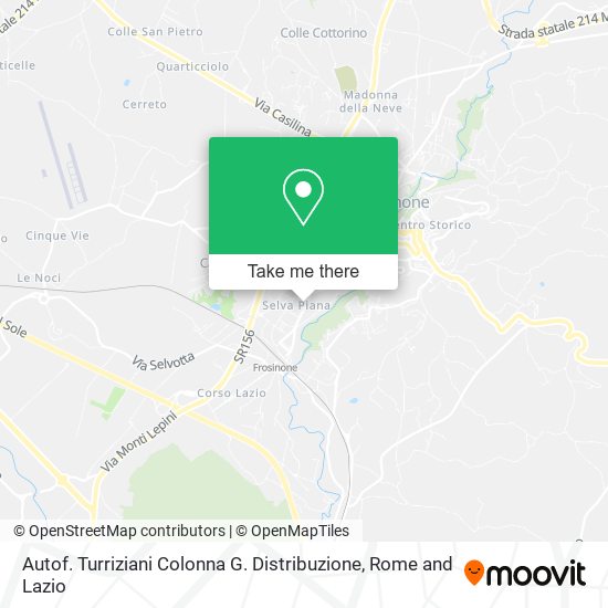 Autof. Turriziani Colonna G. Distribuzione map