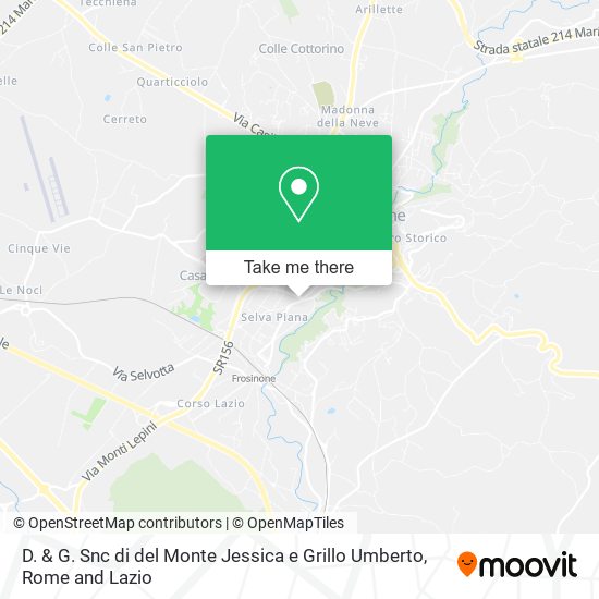 D. & G. Snc di del Monte Jessica e Grillo Umberto map