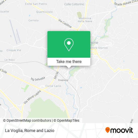 La Voglia map