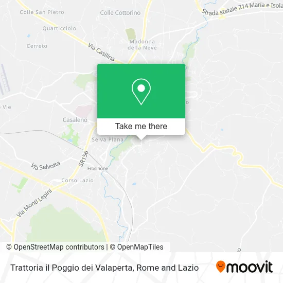 Trattoria il Poggio dei Valaperta map