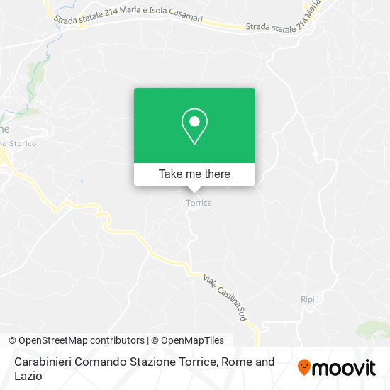 Carabinieri Comando Stazione Torrice map